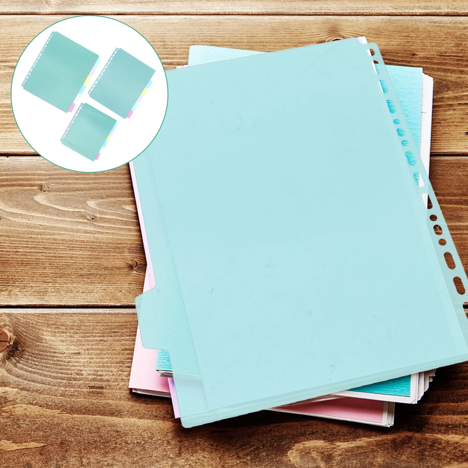 

3Sets Binder Dividers PP Notepad Divider Tabs Loose-Leaf Page Markers Notebook Index Classified Labels