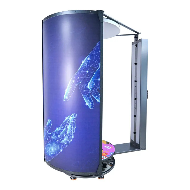 High-precision and efficient rotation shooting real-life portrait full-color 3D body scanner