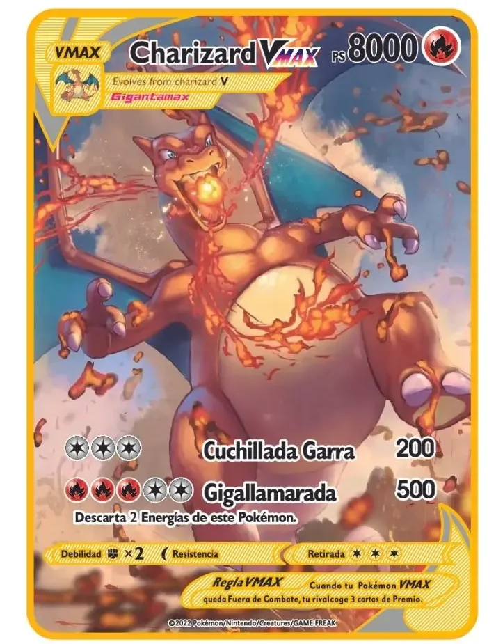 2026 Poke Metallkarte Englisch Anime Charizard Arceus Mewtwo Blastoise Vmax GX V Buchstaben Spiel Sammelkarten Kinderspielzeug Geschenk – Detail 24
