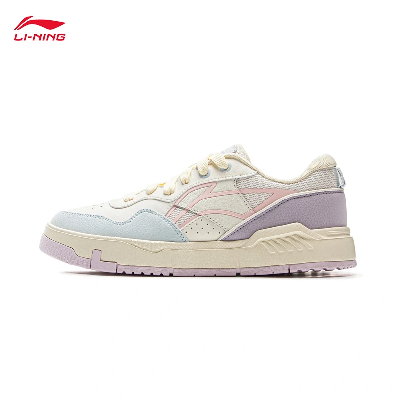 

LI-NING COMMON 80S Women Basic Shoes Casual Comfortable Board Shoes Classic Reflective Sneakers AGCV208
