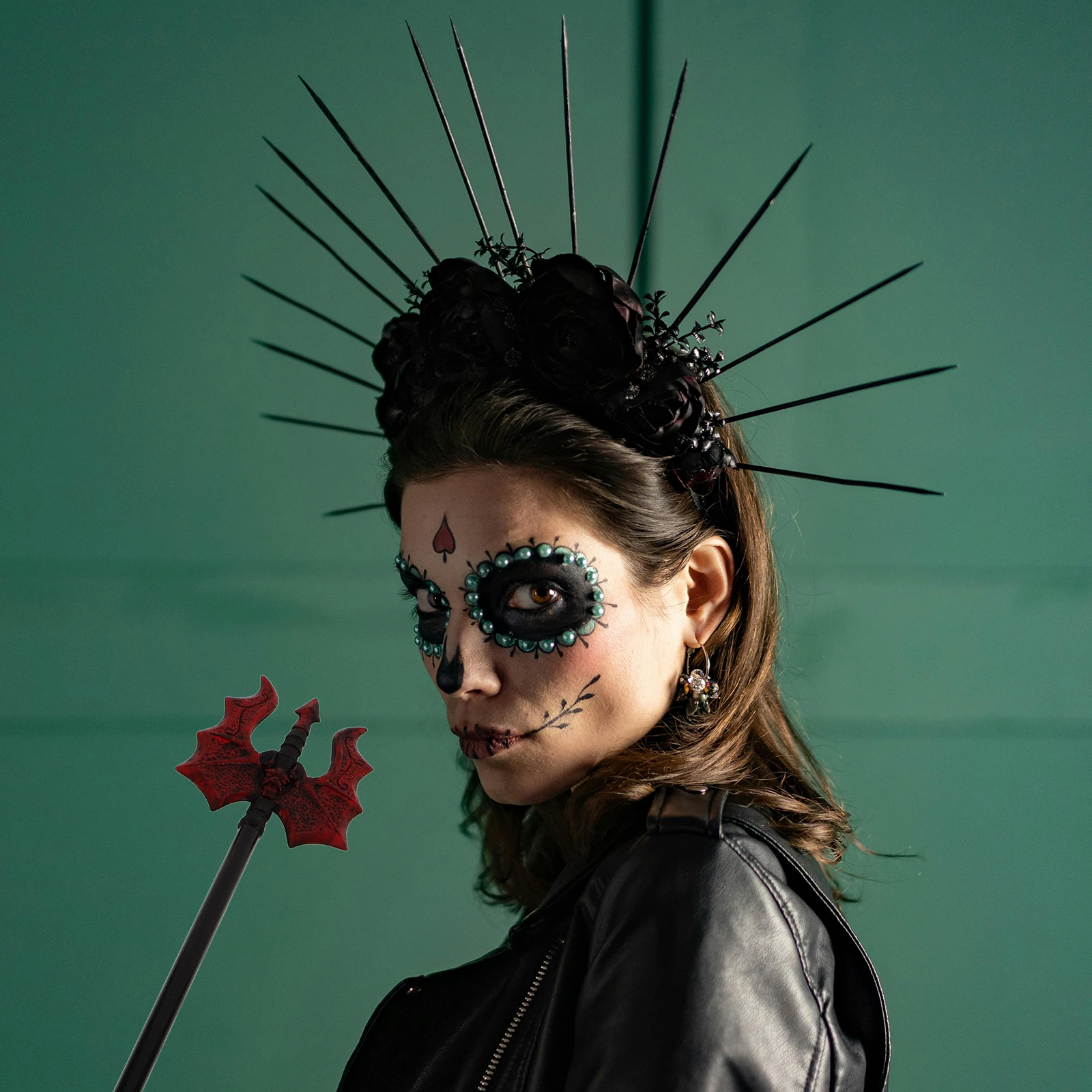 

Хэллоуин Демон Трезуб Костюм Аксессуары Жуткий Декор Для Вечеринки Эффект Пламени Фестиваль Призраков Реквизит Реалистичная Моделирование