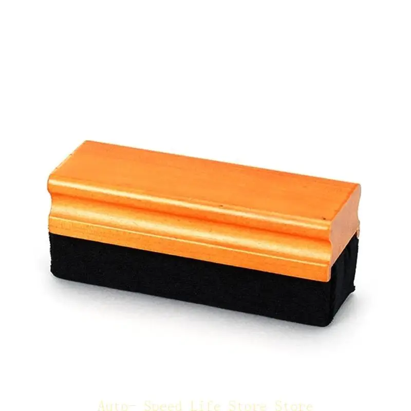 منظف تسجيلات الفينيل مضاد للكهرباء الساكنة، مقبض خشبي، منظف فرشاة مخملية، ملحقات سجل مزيل الغبار