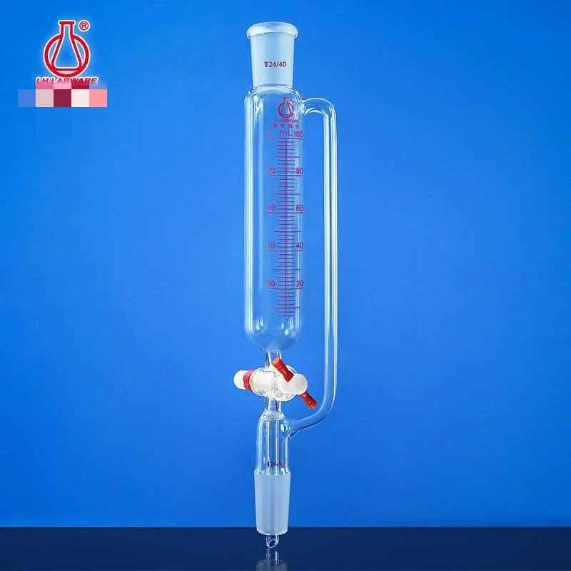 Glass constant pressure funnel PTFE fine adjustable valve 256010025050001000ml drip funnel