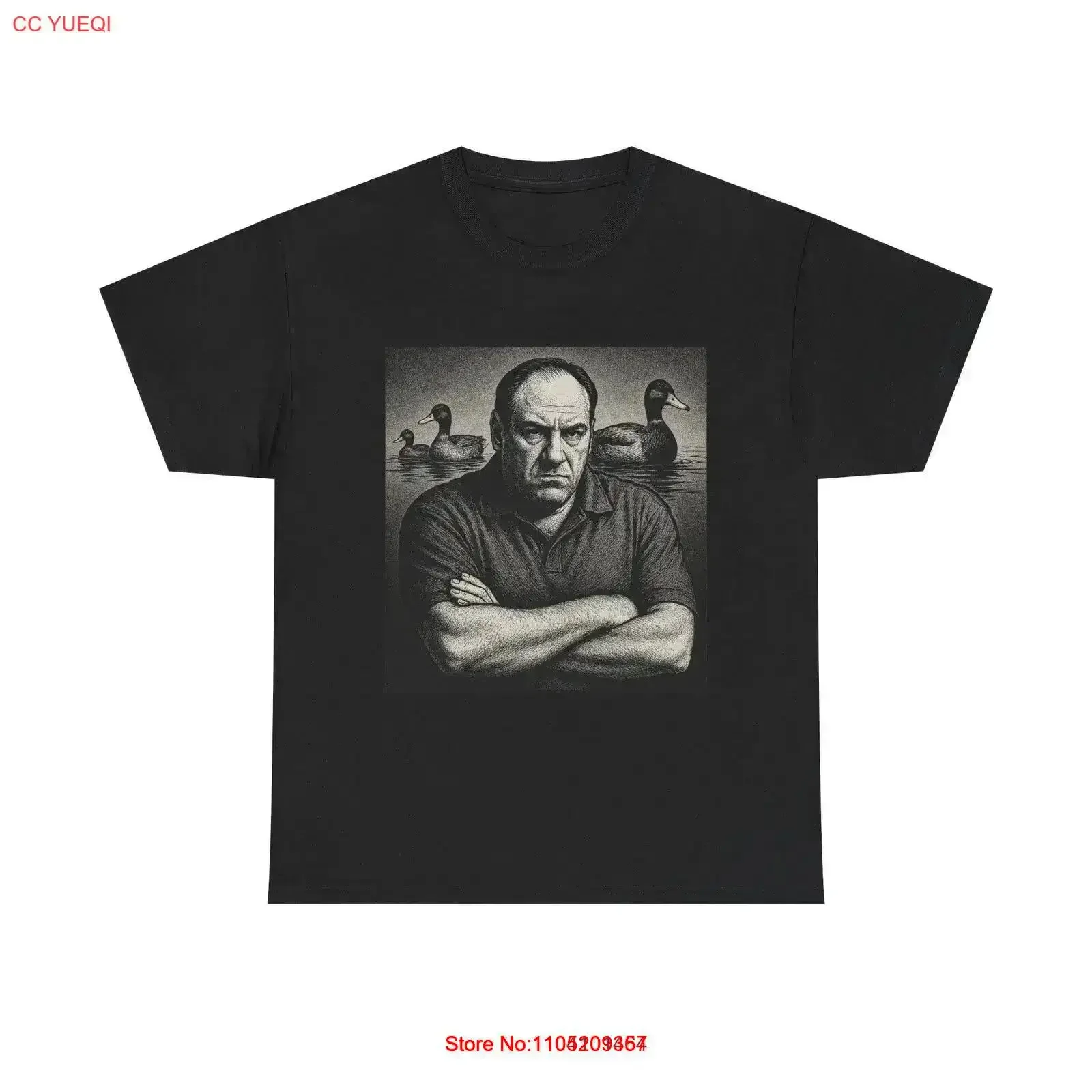 

Винтажный стиль Тони Сопрано, тяжелая хлопковая футболка, идея повседневной одежды, любитель животных, повседневная стираная, удобная, слегка винтажная