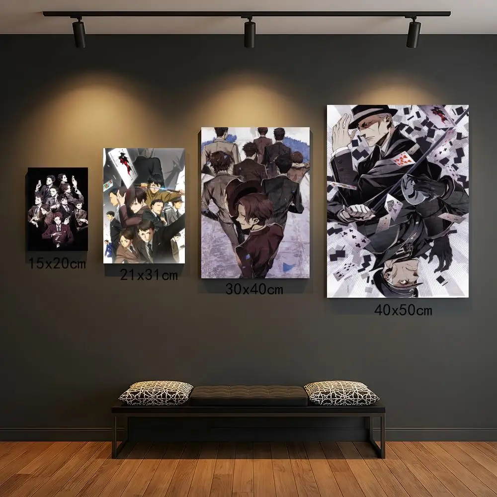 anime J-Joker Game-E Poster Self Adhesive Wall Decor for Modern Home Cafe Office and Bar