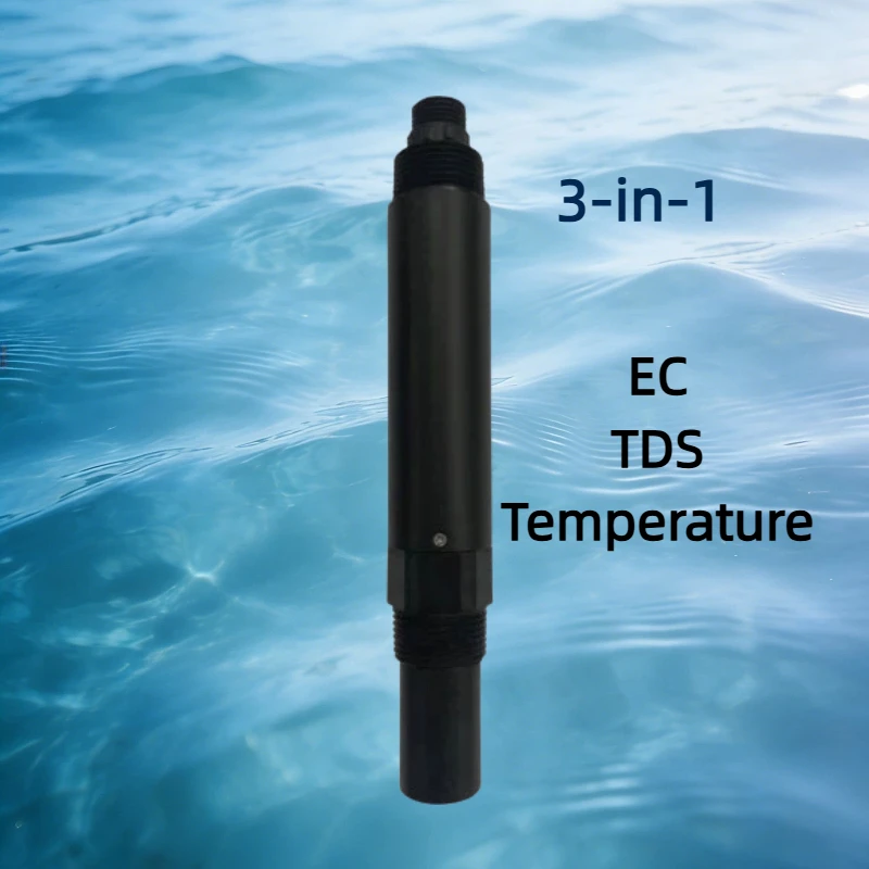 Veinasa-ECTDS06 Industrial Online Multi Parameter Water Quality Conductivity TDS Sensor EC Temperature Monitoring RS485 4-20mA