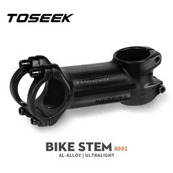 TOSEEK MTB Bicycle Handlebar Stem 10 17 25 35 Degree Aluminum Mtb Stem 70 80 90mm Mtb Power 31.8mm Mtb Bike Table Bicycle Parts