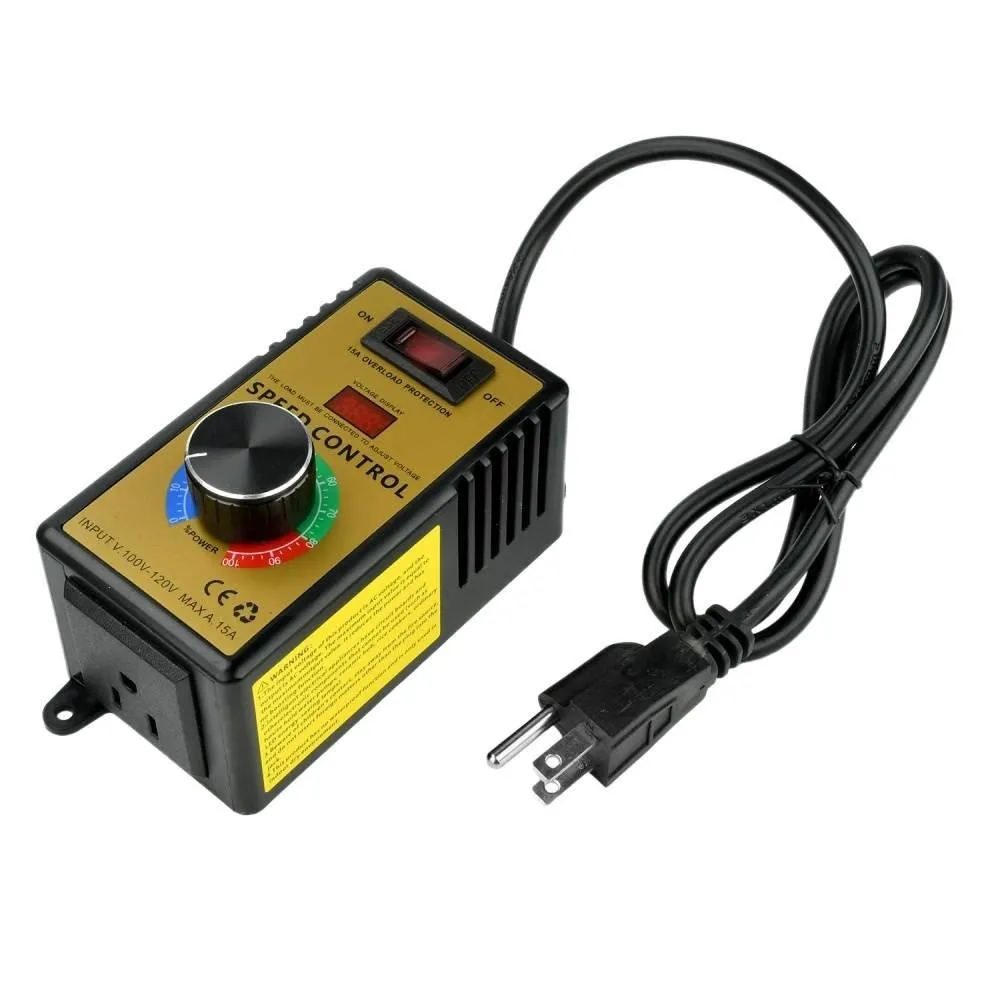 AC220V/AC110V 10A Electronic Voltage Regulator Speed Controller 4000W Fan Power Tools Controller with Overload Protection