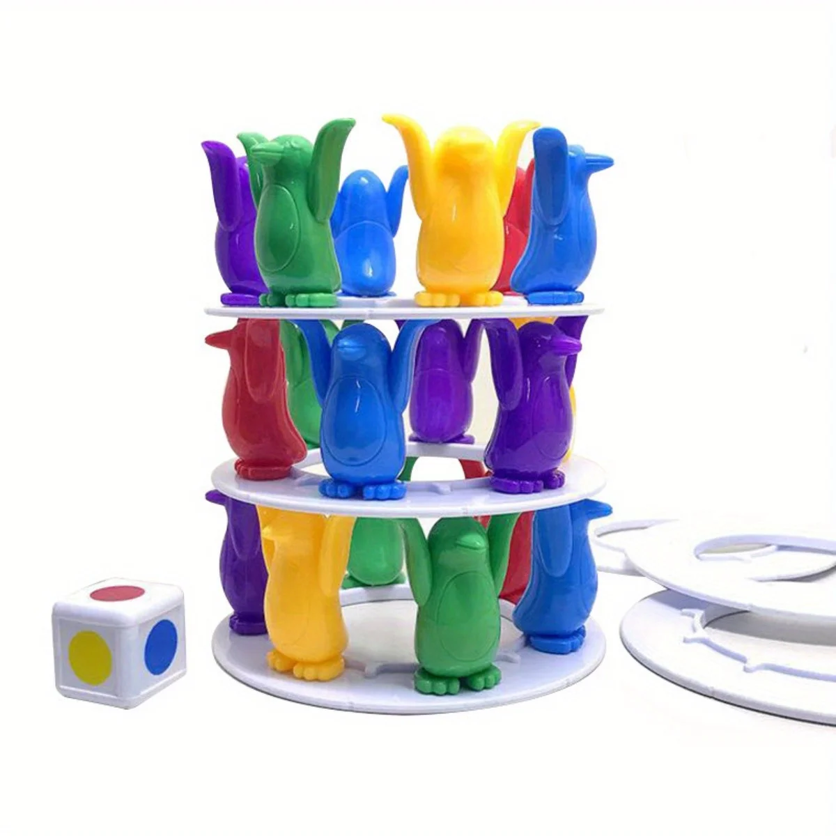

Balance Penguin Challenge Tower building block Table Game Children's Puzzle Multiplayer Interactive Toy copy