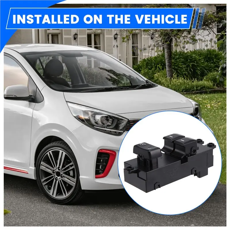 L10A Front Left Power Window Switch Regulator Button 93570-1Y800 935701Y800 For KIA PICANTO 11-16 Window Master Control