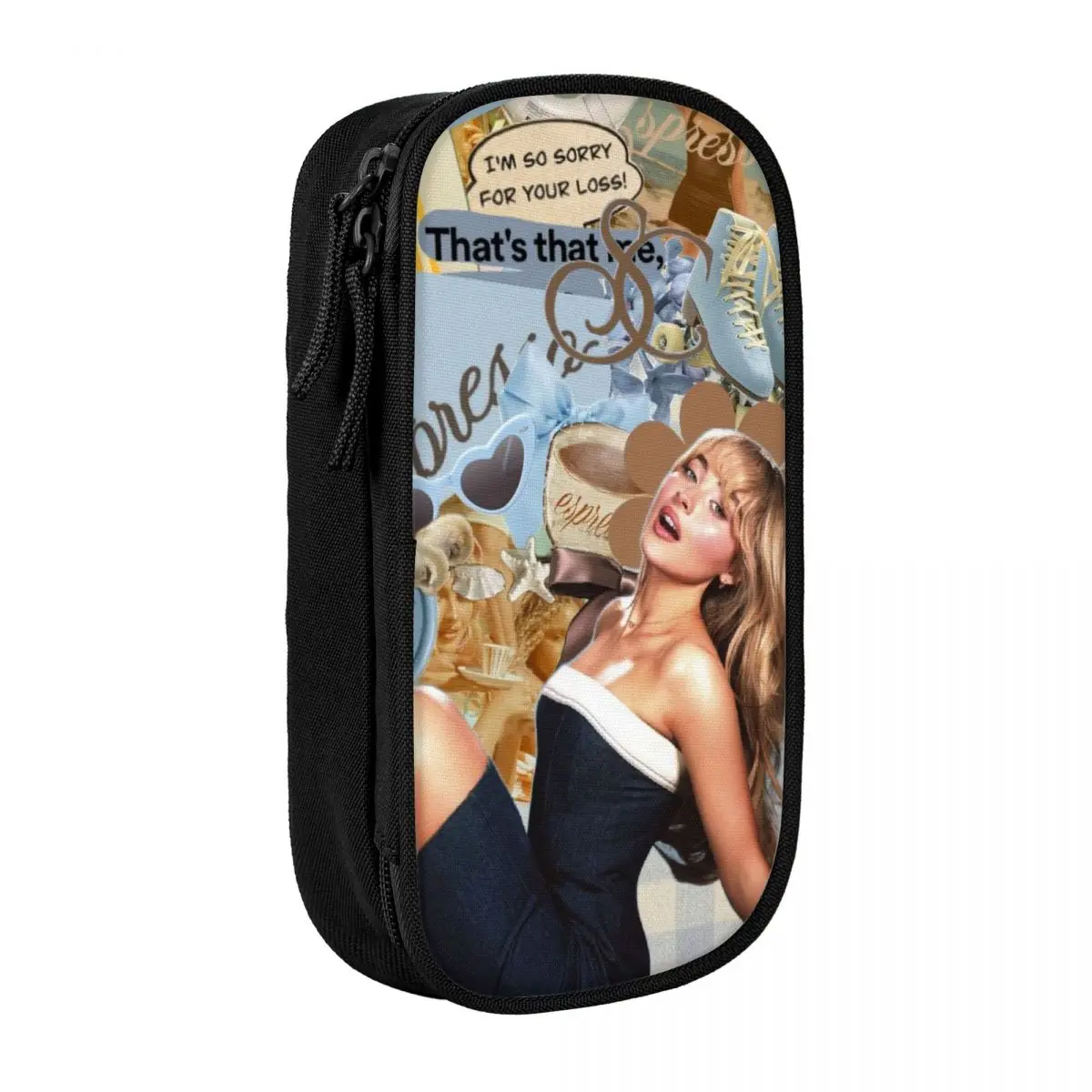 

Retro Pencil Case Sabrina Carpenter Pencil Pouch Fundamental Paper Education Back To School Pencil Cases Boy Girl Canvas