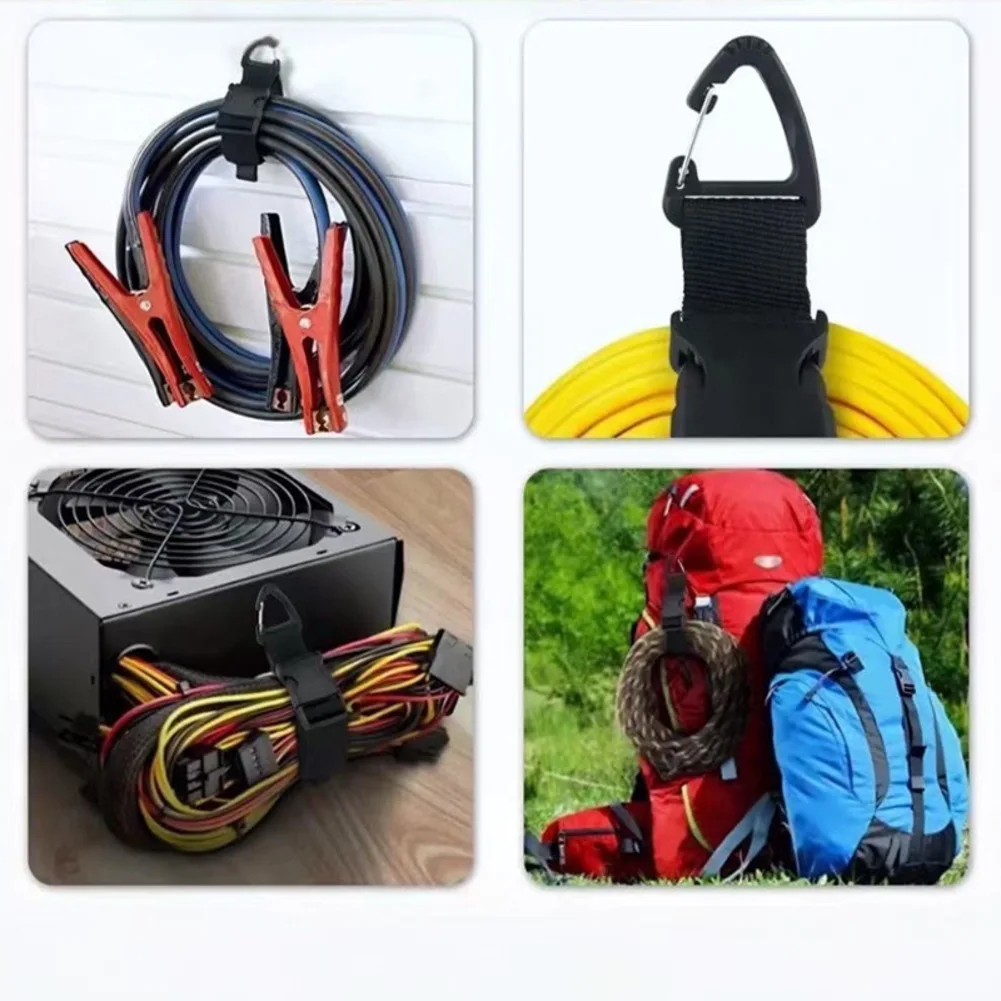 For Workshop Cable Strap Triangular Clip Storage Strap Wraps Extension Cords Reusable Fastening Tape For Workshop