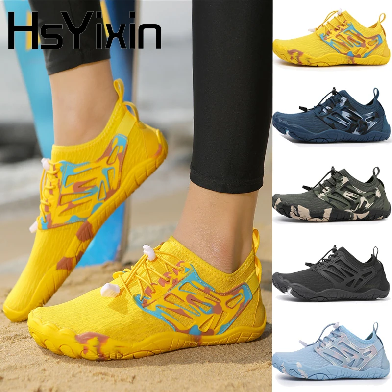 Chaussures aquatiques pour hommes et femmes, séchage rapide, pour plage, pieds nus, chaussures de marche, de navigation, de surf, de pêche, de yoga