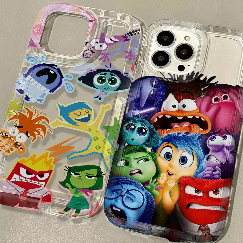 Disneys Inside Out 2 Clear Case for Xiaomi Redmi NOTE 8 9 9A 9C 9T 9S 10 11 12 12C K40 Pro Plus 4G 5G Airbag Shockproof Cover