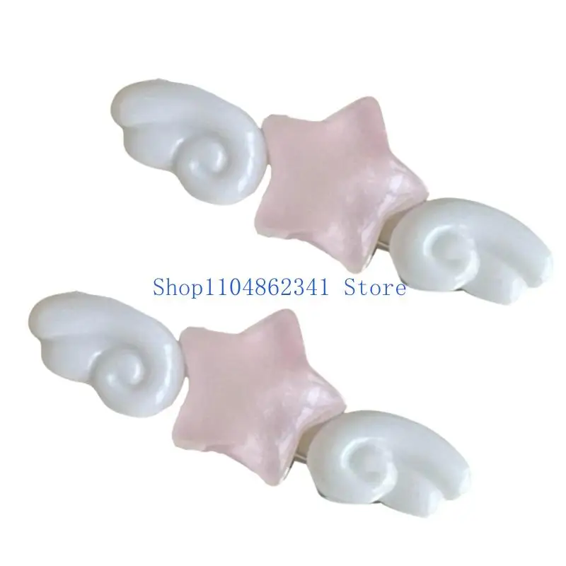 5asd Klips typu kaczy dziób Star Wing dla kobiet Dziewczyny Akcesoria do włosów Lekki, słodki design na imprezy i do codziennego