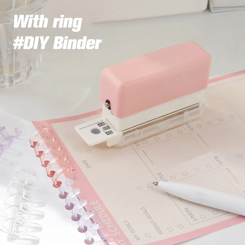 6 หลุมเจาะรู DIY A4 B5 หลวมกระดาษ Hole Punch Planner Scrapbooking กระดาษ Binding มาตรฐาน Hole Punch Machine