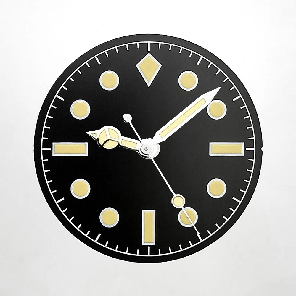 28.5 مللي متر الرجعية مؤشر الاتصال الهاتفي مزيج المنتج C3 ضوء الليل صالح NH35 ساعة يد تعمل بالحركة أجزاء الملحقات #3