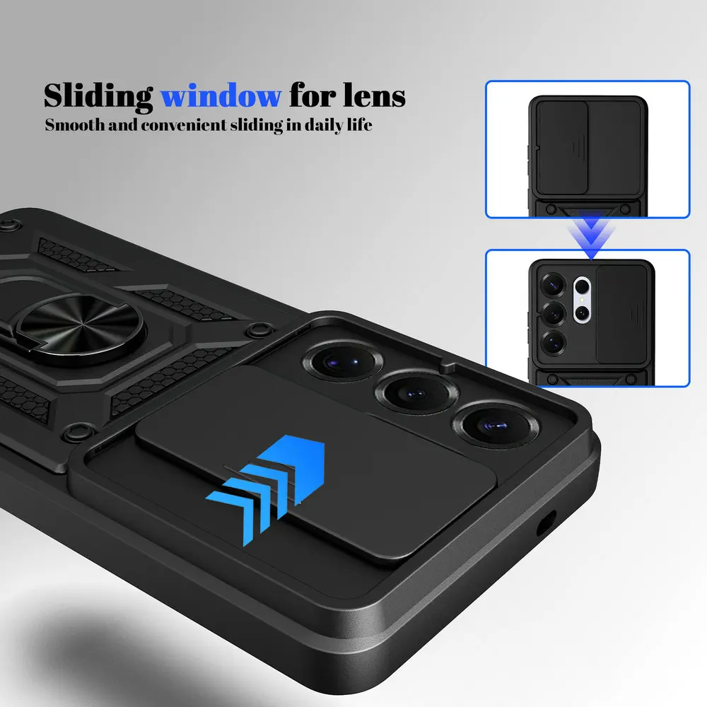 

Camera Silde Case For Samsung Galaxy S26 Ultra 5G Magnet Back Cover Samsung S25 S24 S23 S22 Plus Case S25 Edge S24 FE S26 Funda