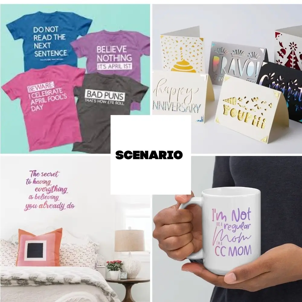 3 PC Silhouette ตัด Pad 12x12In ลื่นทนทานทําความสะอาดง่ายไม่มีกลิ่น DIY คู่มือบทความ Splicing ตัดกระดาษ Pad