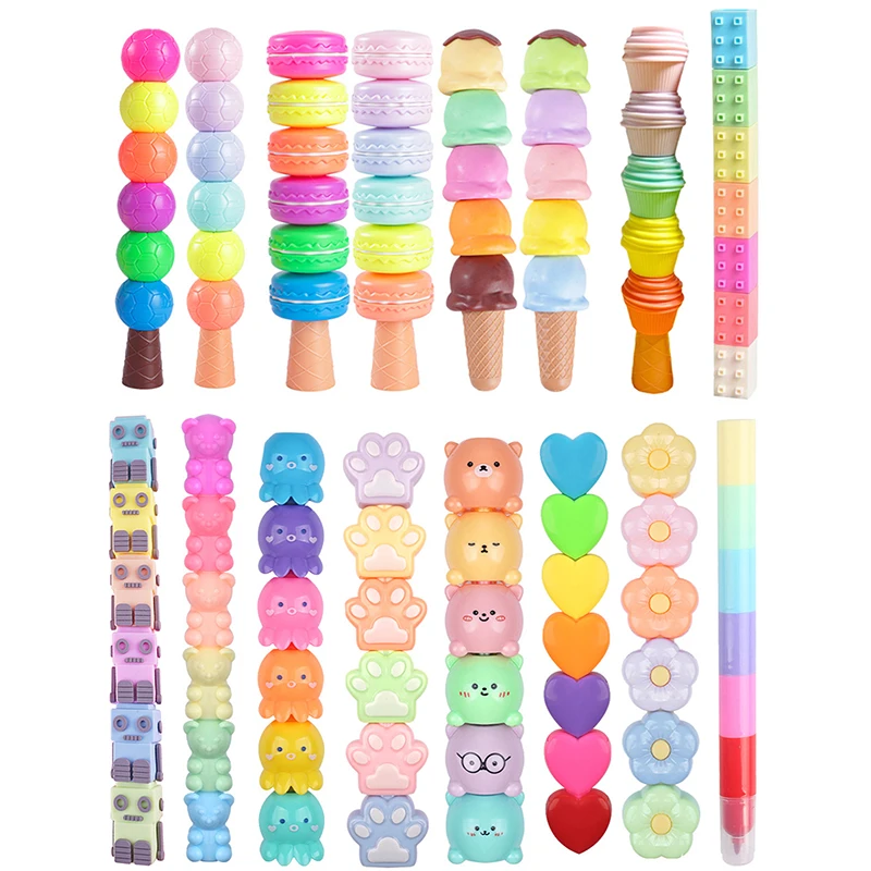 1pcs Creative Cat Claw Bear Shape Highlighter Wholesale Cartoon Cute Student Line Color Marker Note Marker Pen