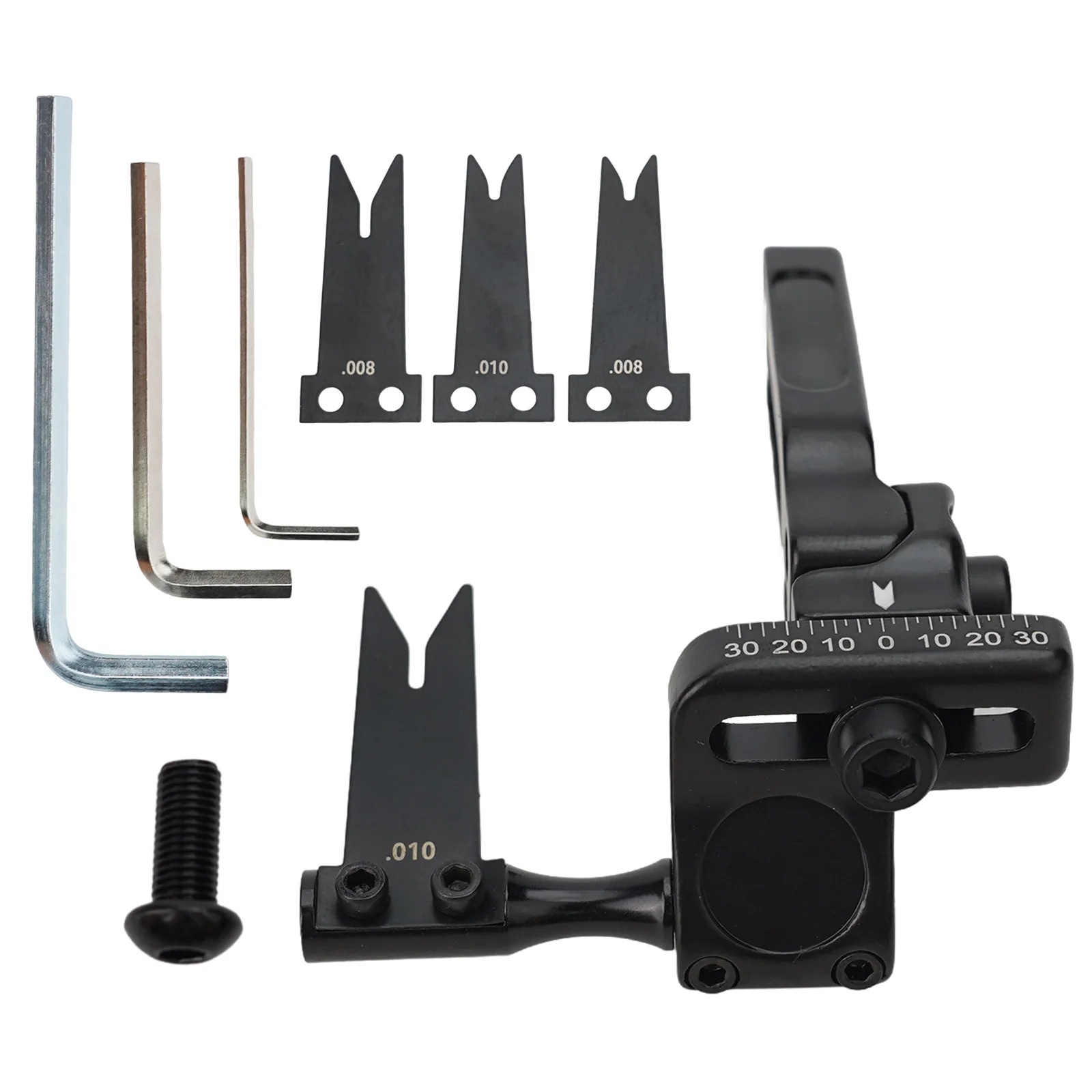 Mocny podkładka pod strzałę stalowa płyta 7*6,5*1,8 cm 86,2 g stop aluminium z kluczem różne rozmiary wały strzałek