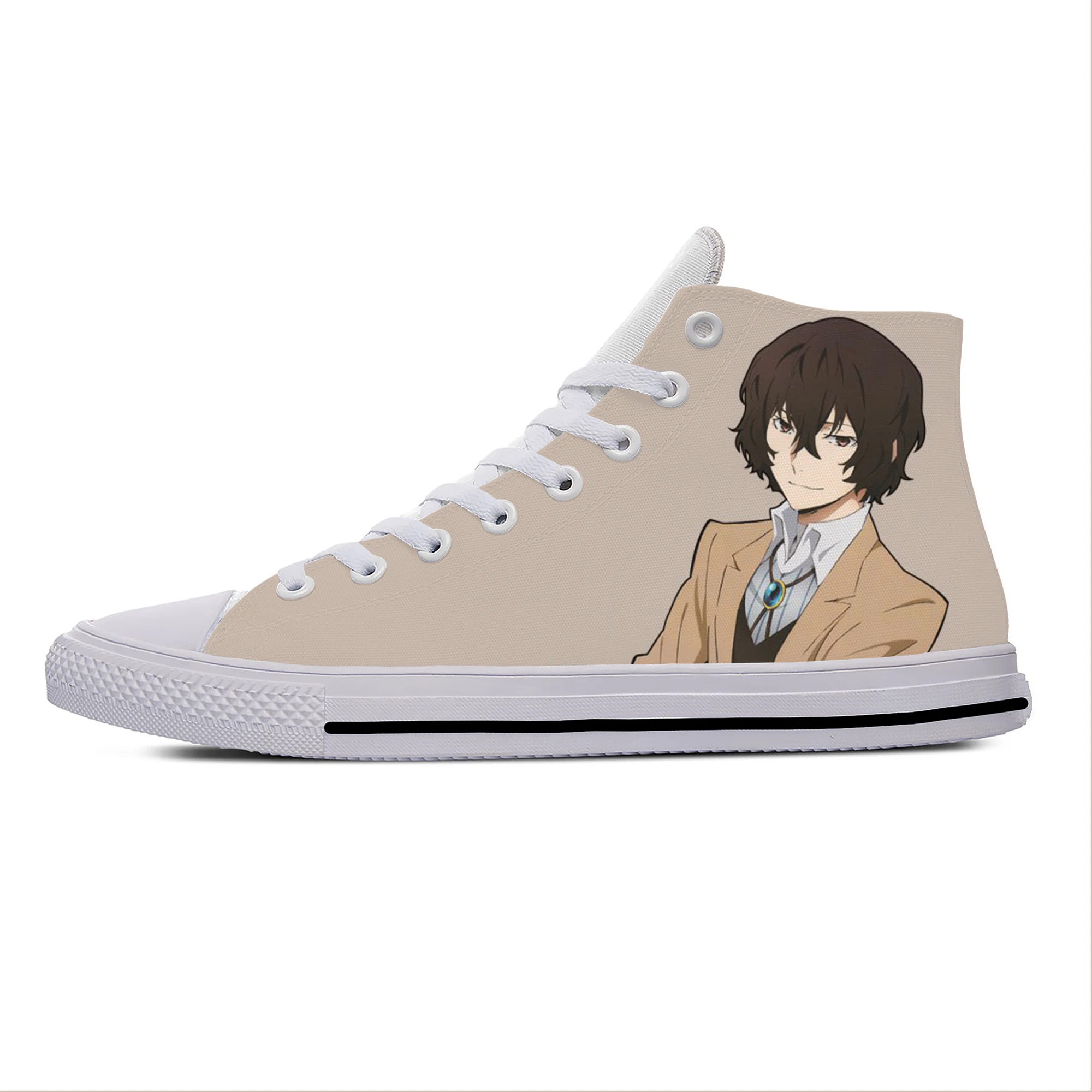 Japońskie Anime Manga Bungo bezpańskie psy Dazai Osamu casualowe wysokie buty deskorolkowe lekkie oddychające buty sportowe męskie/damskie