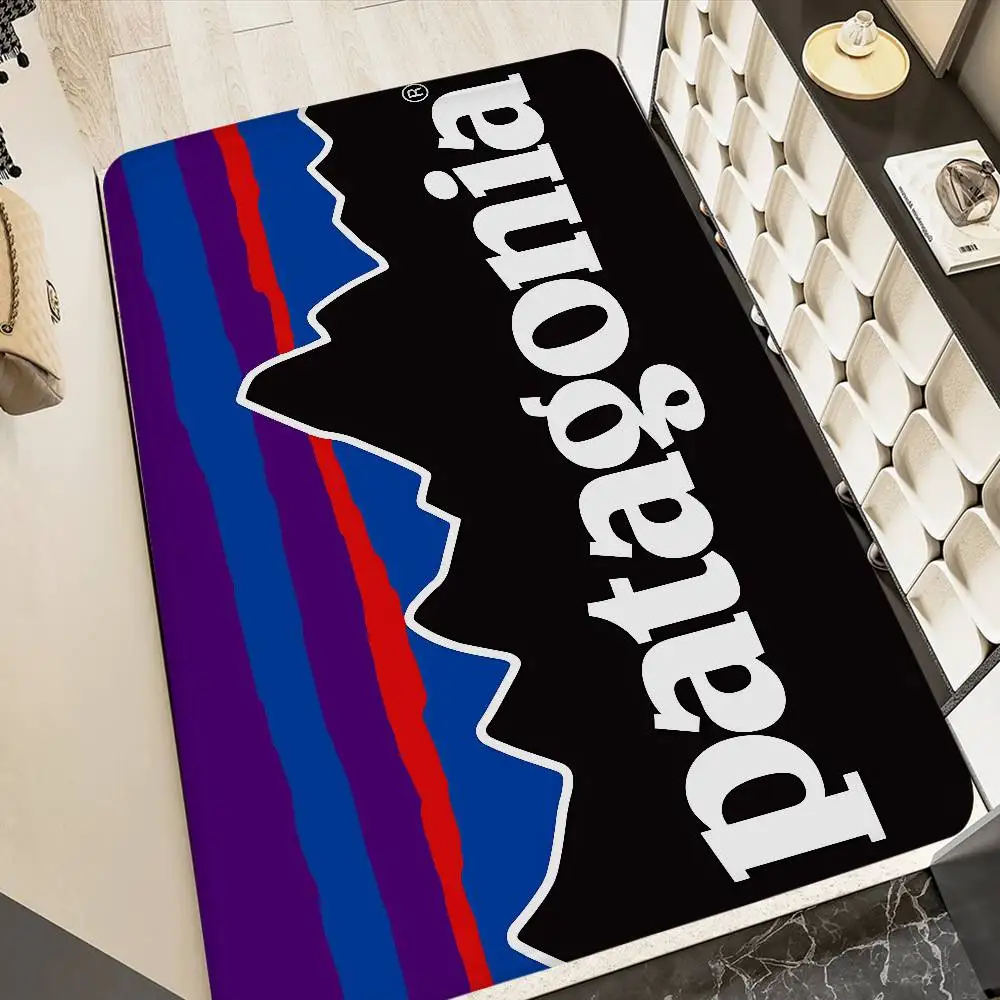 Alfombra para el Lado de la Cama, Estilo Patagonia, Alfombra Suave para Dormitorio, Lavadero, Antideslizante, para el Hogar