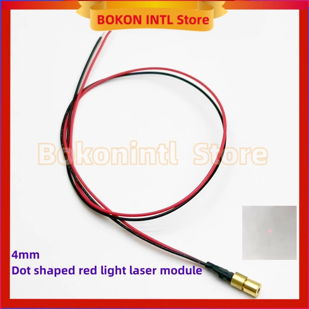 رائجة البيع وحدة الليزر الضوء الأحمر البصر 4 مللي متر قطر 1 ميجا واط 5 ميجا واط 650nm ريد دوت النحاس رئيس الصناعية الصف 3 فولت 5 فولت APC سائق