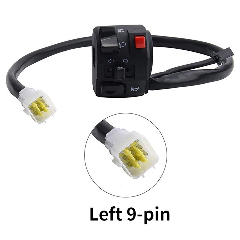 Motorcycle Switch Retrofit Accessories Handle Seat Assembly Variable Light Steering Horn Dual Flash Function Switch Universally