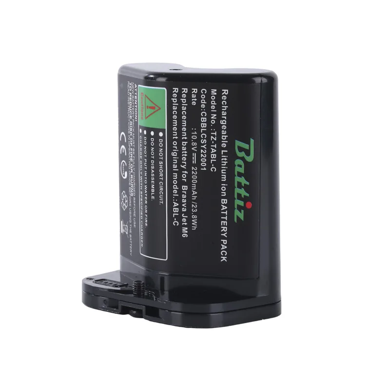 Battiz Replacement ABL-C BatteryPack Compatible with iRobot Braava jet M6 Vacuum cleaner 10.8V 2200mAh/23.76Wh