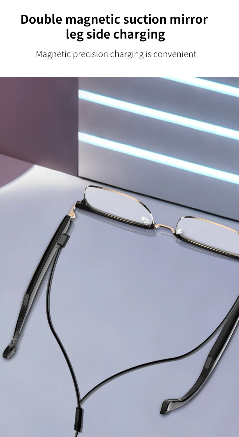 KOIPSSE Smart-Brille, schwarze Technologie, hochwertige Outdoor-Sportarten für Erwachsene, Strand, Fahren, integrierte Lautsprecher, Musik spielen, Dual-Touch-HIF – Detail 11
