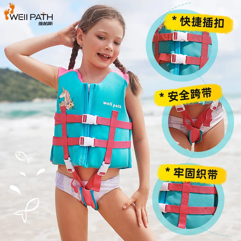 

Kids Life Vest Floating Girls Jacket Boy Swimsuit Learn Swimming Aids Swim Trainer Child Life Jacket for Drifting Boating