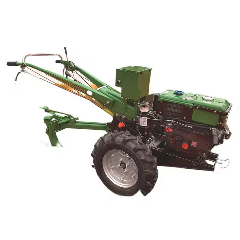 

10-18HP 2WD Diesel Walking Tractor High Productivity Agriculture Farm Machinery Rotavator Mini Tiller Cultivator