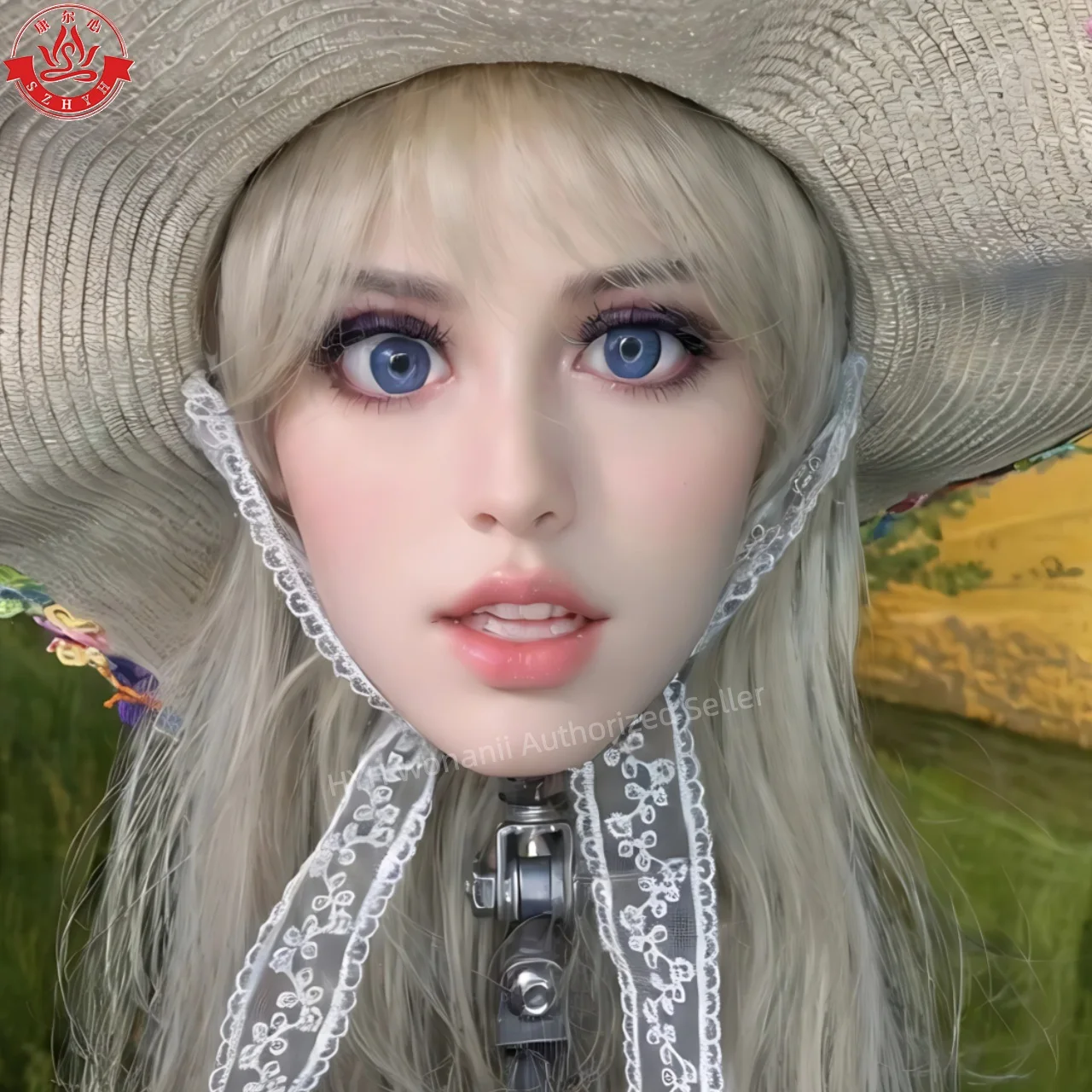 واجهة Wonanei Food Grade TPE Big Head HYH-THB-KX-0014، واجهة M16، ممارسة مكياج مفتوحة الفم، تصميم تصفيفة الشعر، عرض المجوهرات