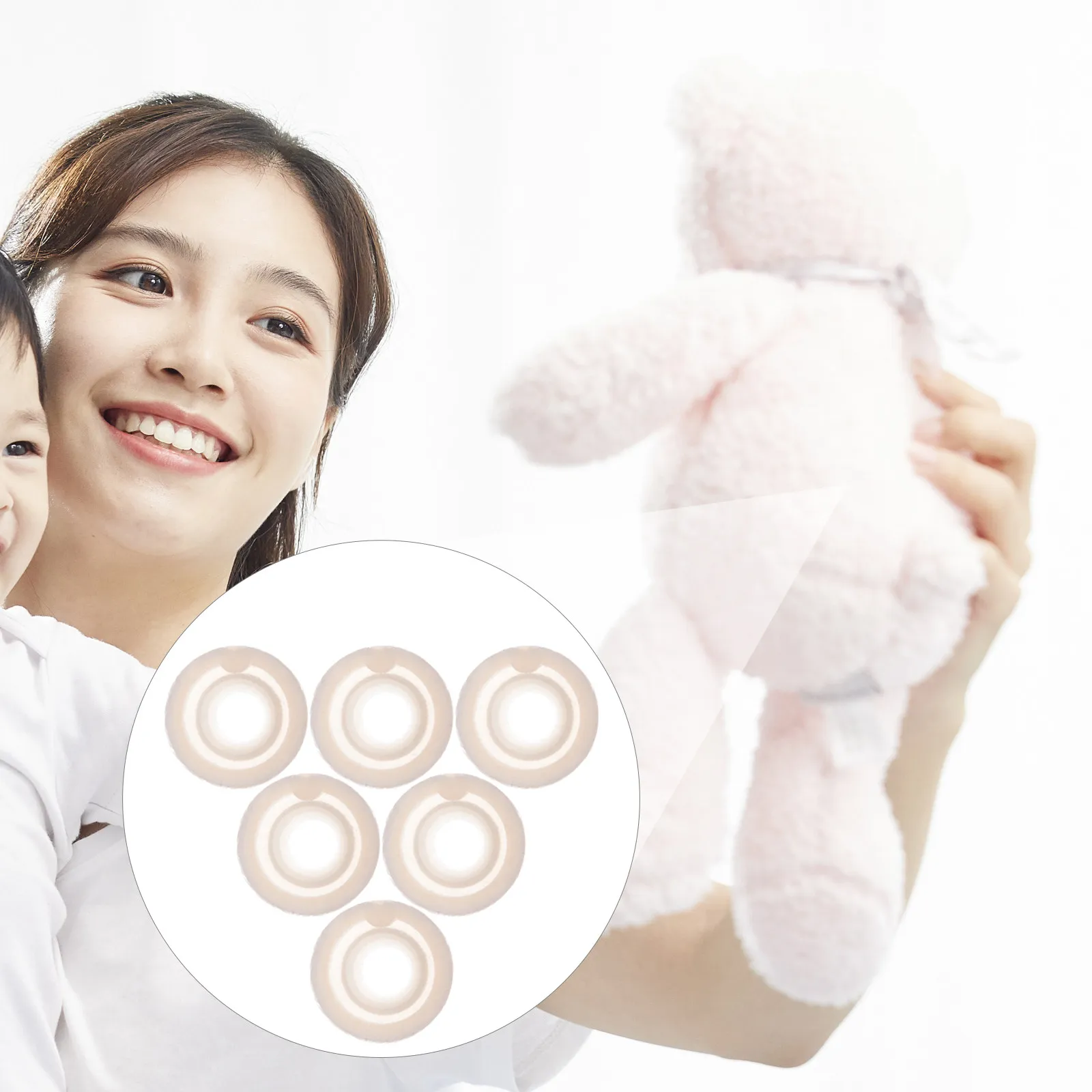 

100 шт. маленьких пластиковых заглушек для глаз и носов, идеально подходят для вязаных крючком мягких игрушек, проектов DIY, принадлежности для рукоделия