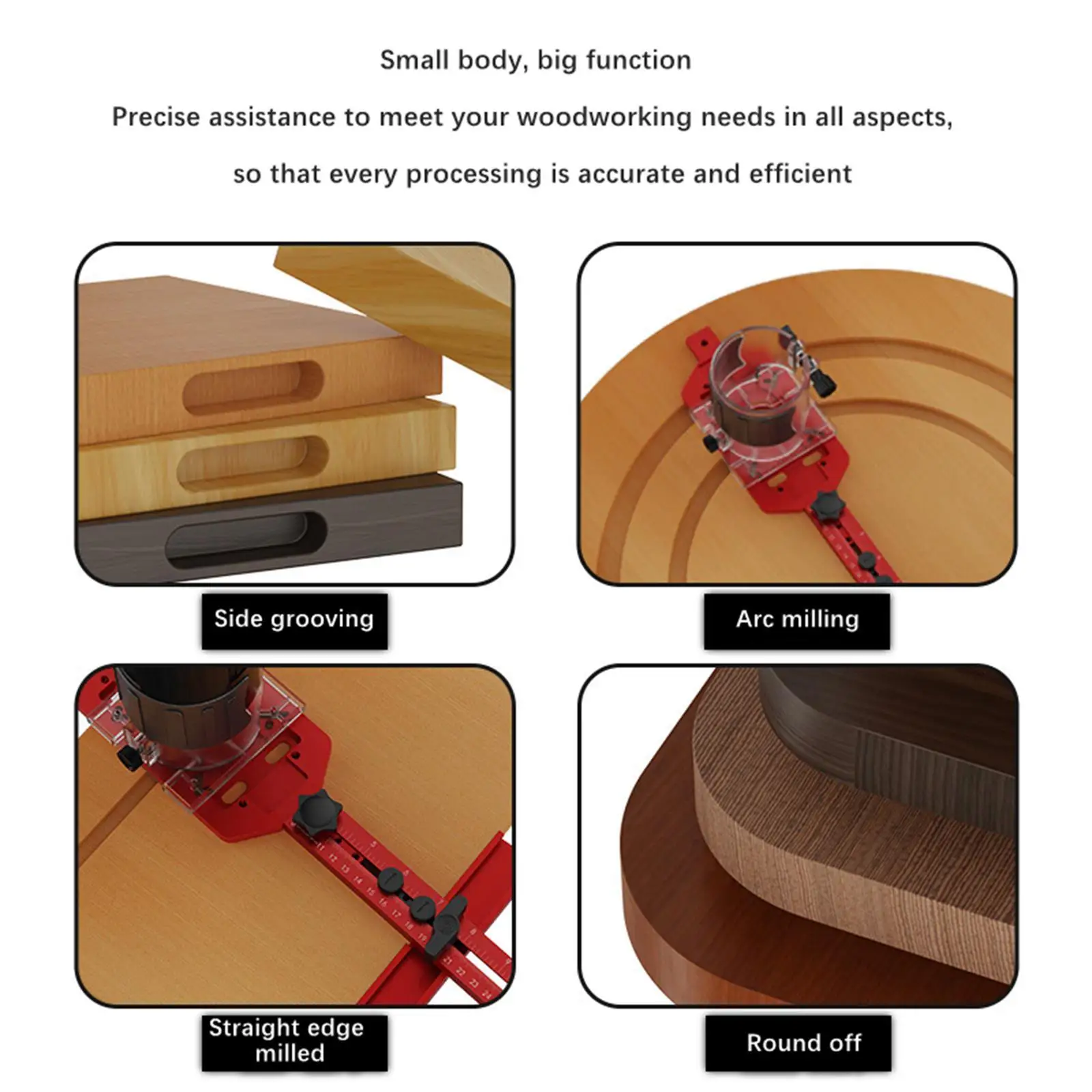 Router Milling Groove Bracket Adjustable Multipurpose Cabinet Hardware Jig