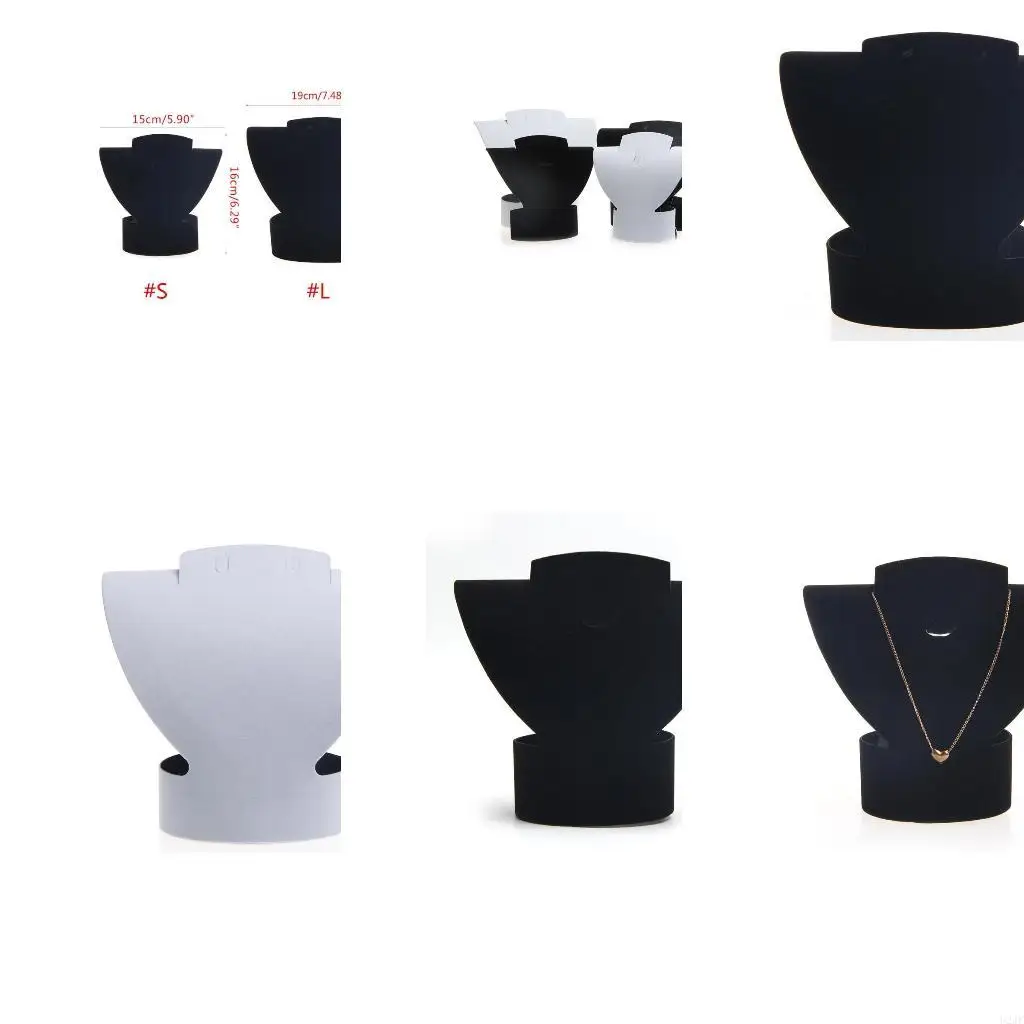 Necklace Display Jewelry Earring Black White Display Stand Tower Rack