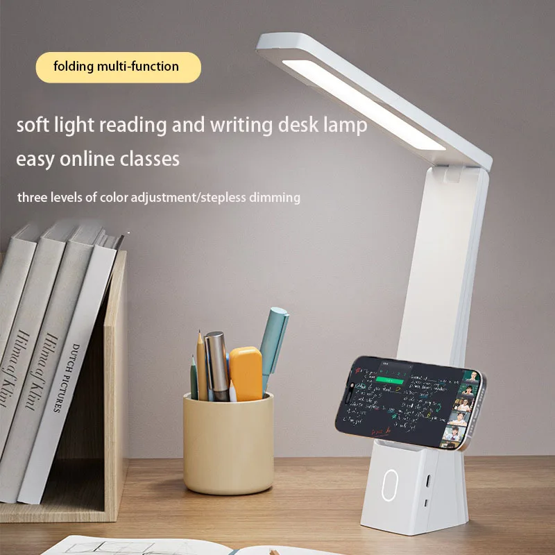 LED Multifunctional Foldable TYPE-C Rechargeable Portable Table Lamp Desk Bedside Student And Children Writing And Reading Lamp