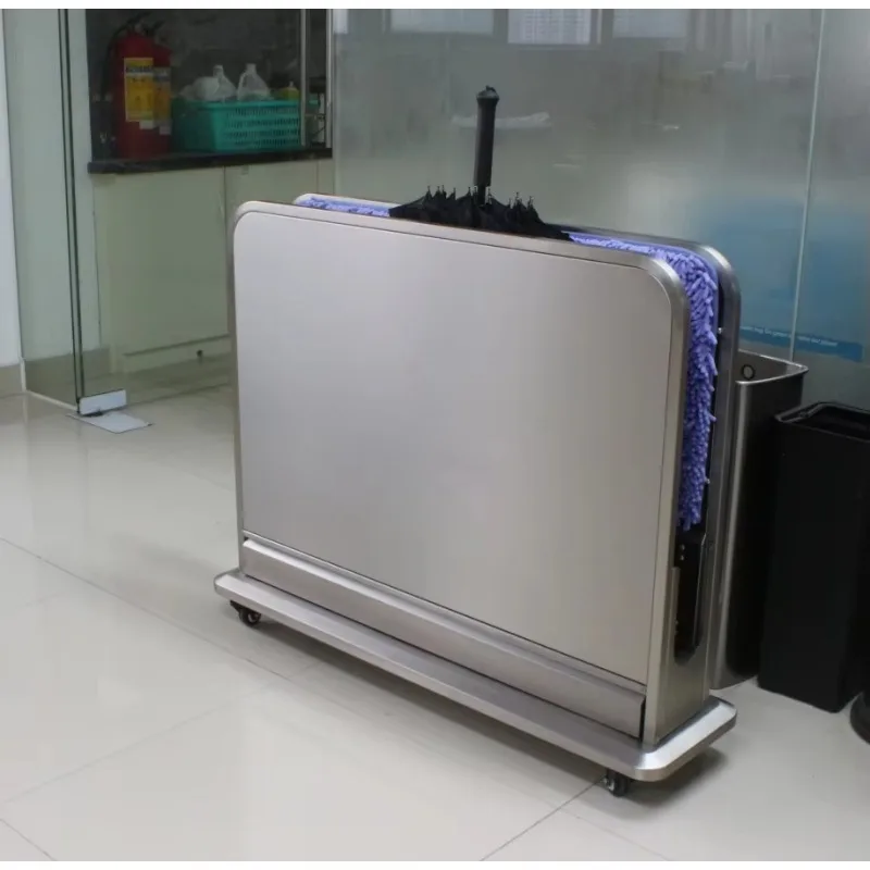 

Silver Large Umbrella Station Water Dryer Machine Hand-Operated Wet Umbrella Drying Umbrella Wrapping Machine