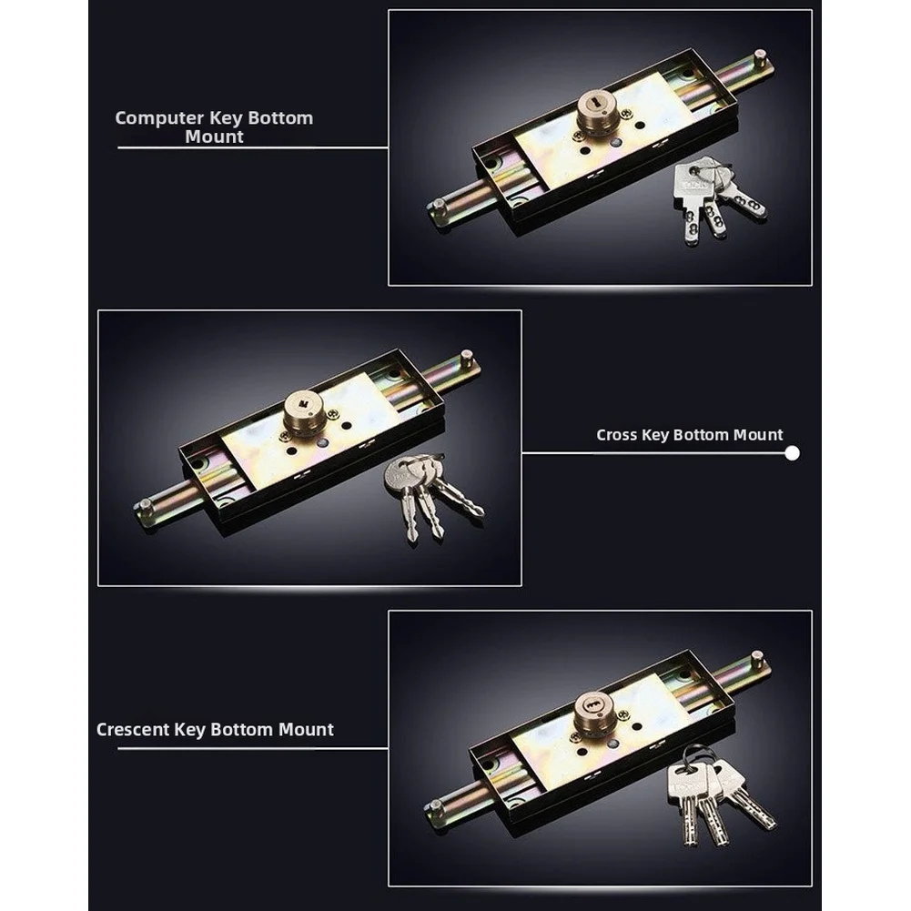 Cross Key Type Rolling Shutter Door Lock Compatible with For CRESCENT Lock Applications For Middle Mount and Bottom Mount Setups