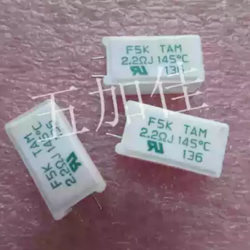 

10-100pcs F5K TAM 2.2 Ω J 145 ℃ 5W 2.2R 5% F5K2R2J14 Japanese temperature cement resistor