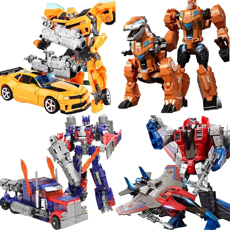 Transformation Toys 2 In 1 Robot Car Model Plastic Action Figure Cool Movie Robot Dinosaur Engineering Figure Toy For Kids Gift