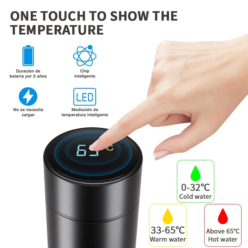 500ML Send Friends Smart Stainless Steel Thermos Mug Temperature Display Thermos Travel Mug For BMW Mini Cooper Countryman