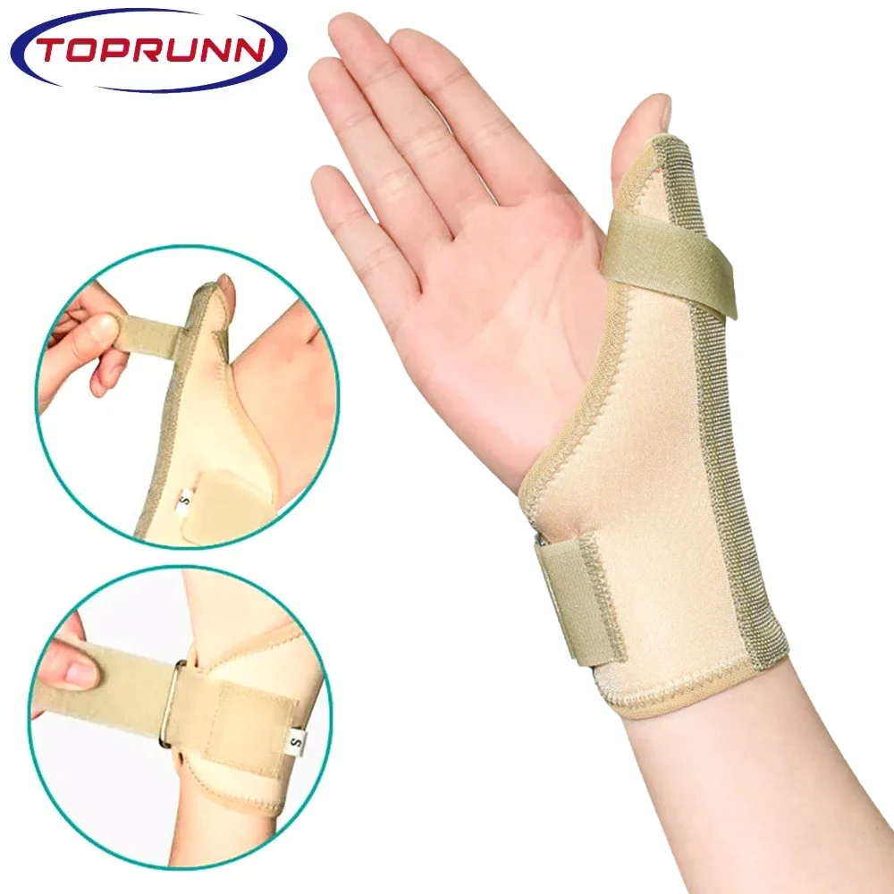 

1PCS Thumb Splint Right and Left Hand, Reversible Thumb Support, Tendon Sheath Wrist Protection Thumb Sleeve
