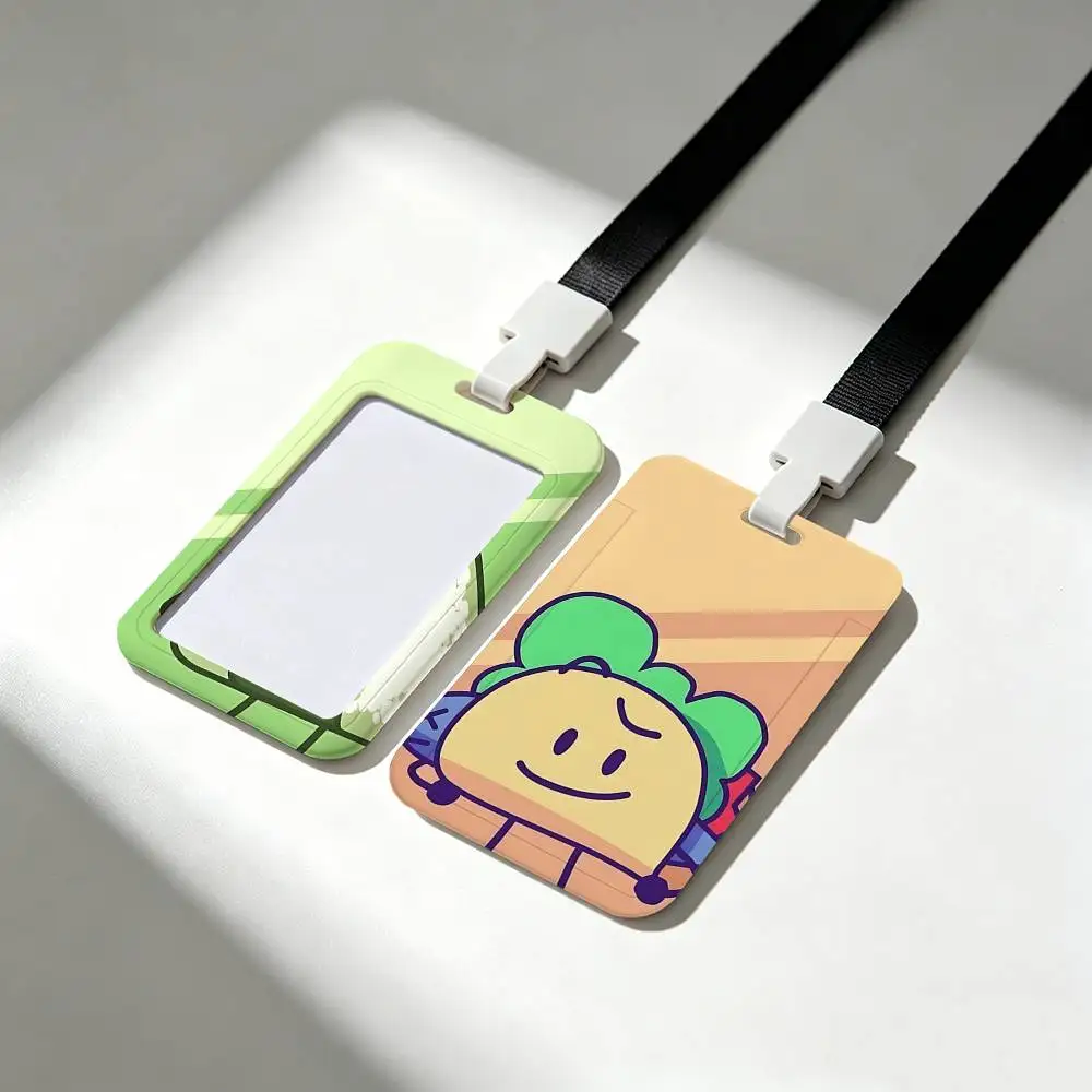 Bfdi Battle Funny Card Holder Neck Strap Pendant Door Badge Holder Lanyards Keychain Work Credential Case Gift