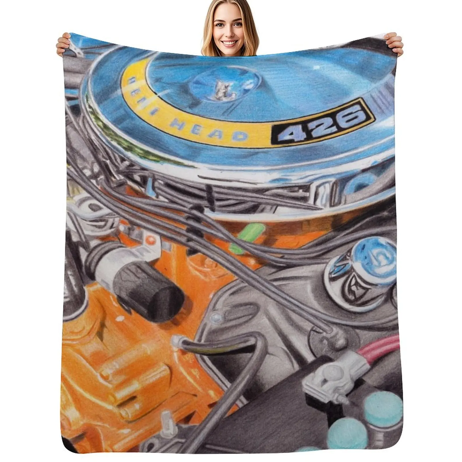 

426 Engine Throw Blanket Single for sofa Sofa Quilt funny gift Blankets