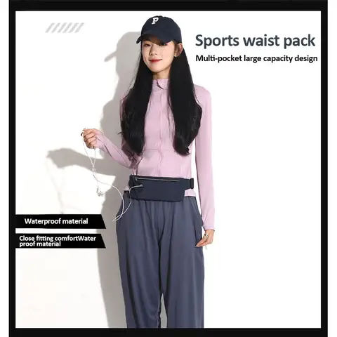 रनिंग कमर बैग स्पोर्ट्स बेल्ट पाउच मोबाइल फोन बैग पुरुष महिला कमर पैक लाइटवेट जिम स्पोर्ट्स बैग कमर पैक एडजस्टेबल स्ट्रैप 8 best sales जिम के लिए बैग - №4