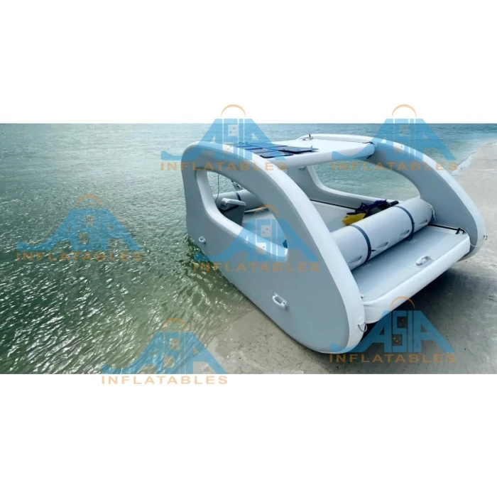 Budget opblaasbare huishoeboot voor resort / snelle installatie drijvende huishoeboot