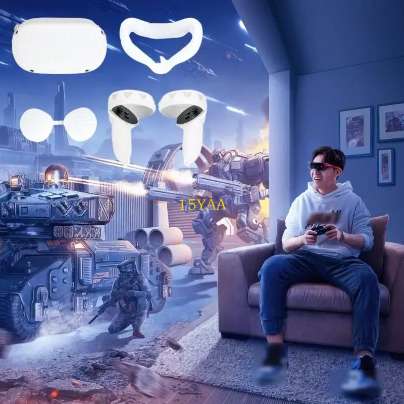 15YA Silicon Cover Accessoires für Oculus-Quest 2- All-in-One