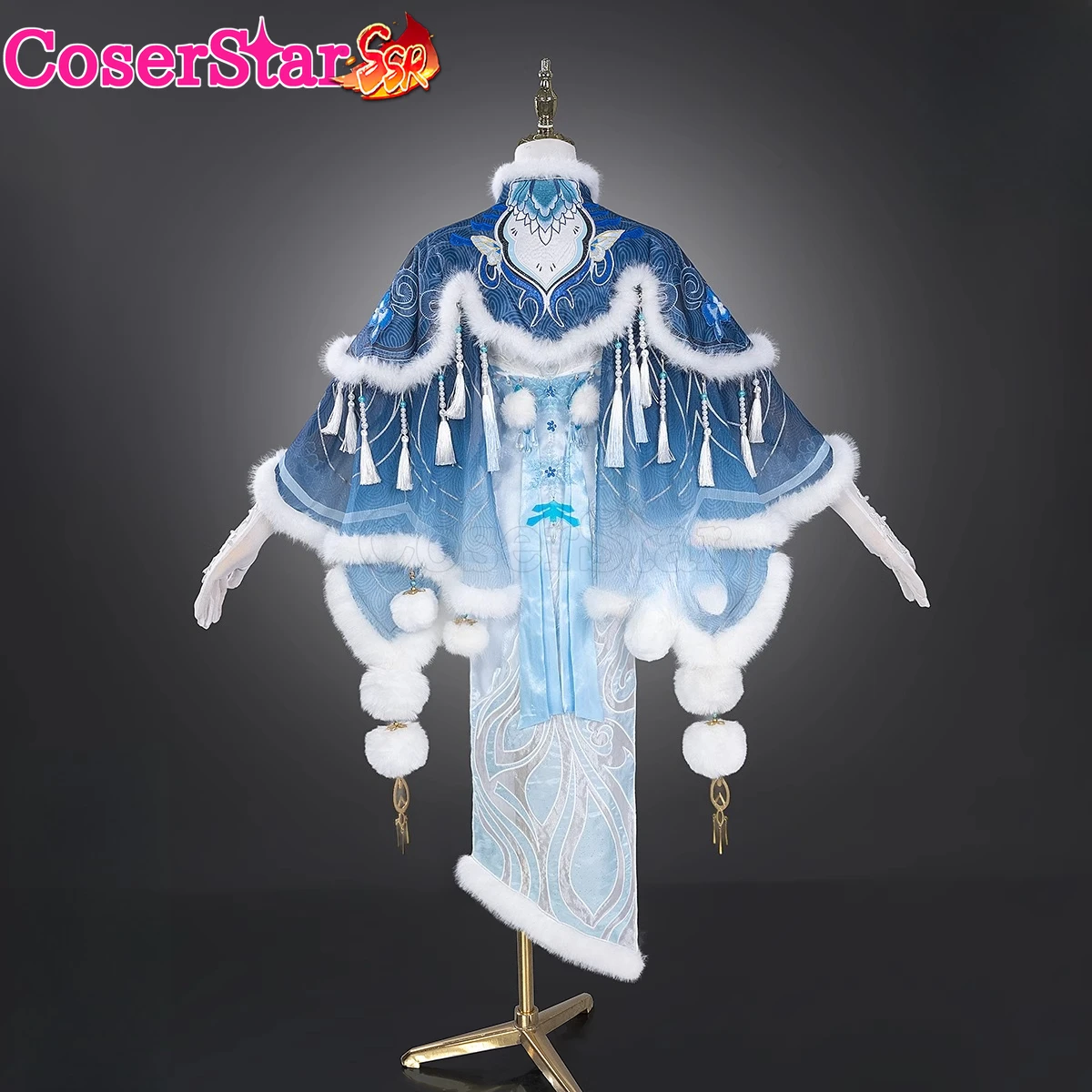 CoserStar-SSR Naraka: Bladepoint Justina Cosplay Gu Justina Gu Cosplay Costume Outfit Halloween Party Role Play Wigs Shoes